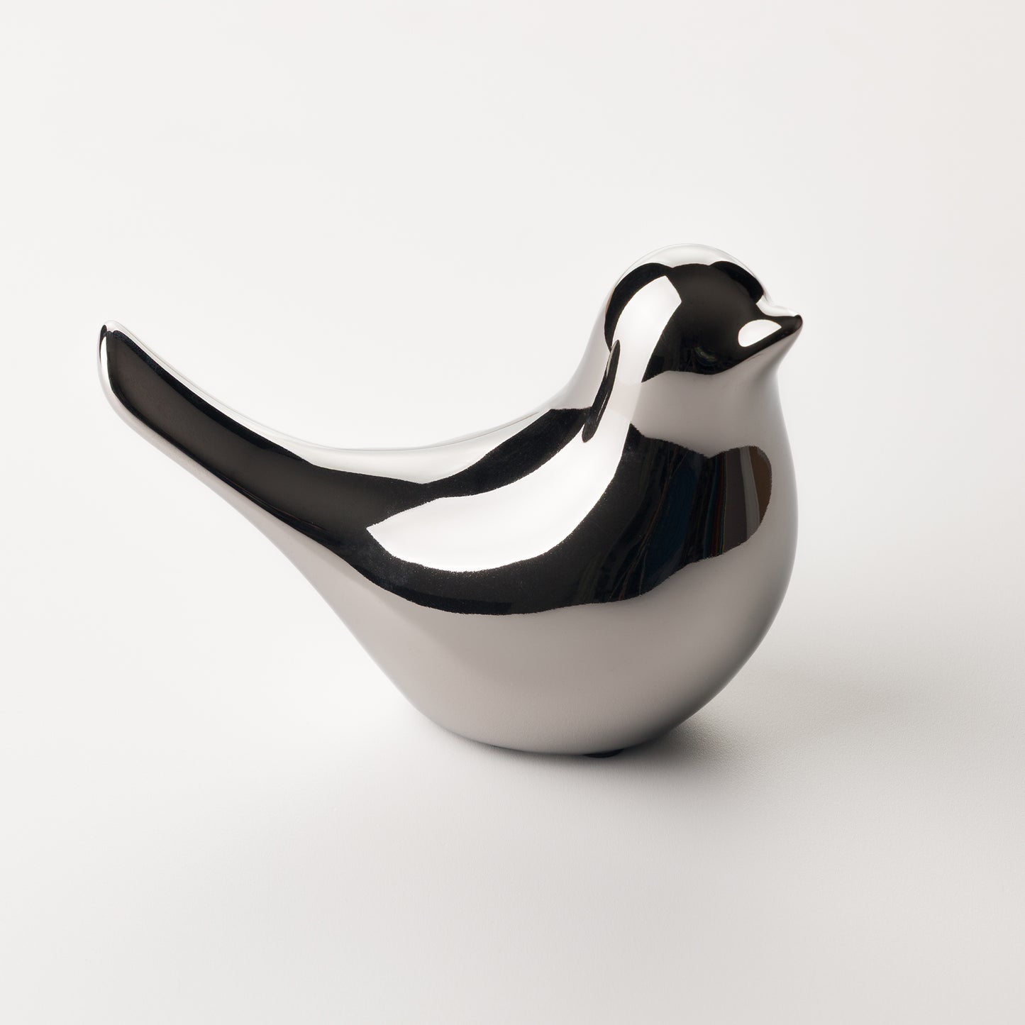 Керамична фигура „Сребърна птица“ – Nordic серия