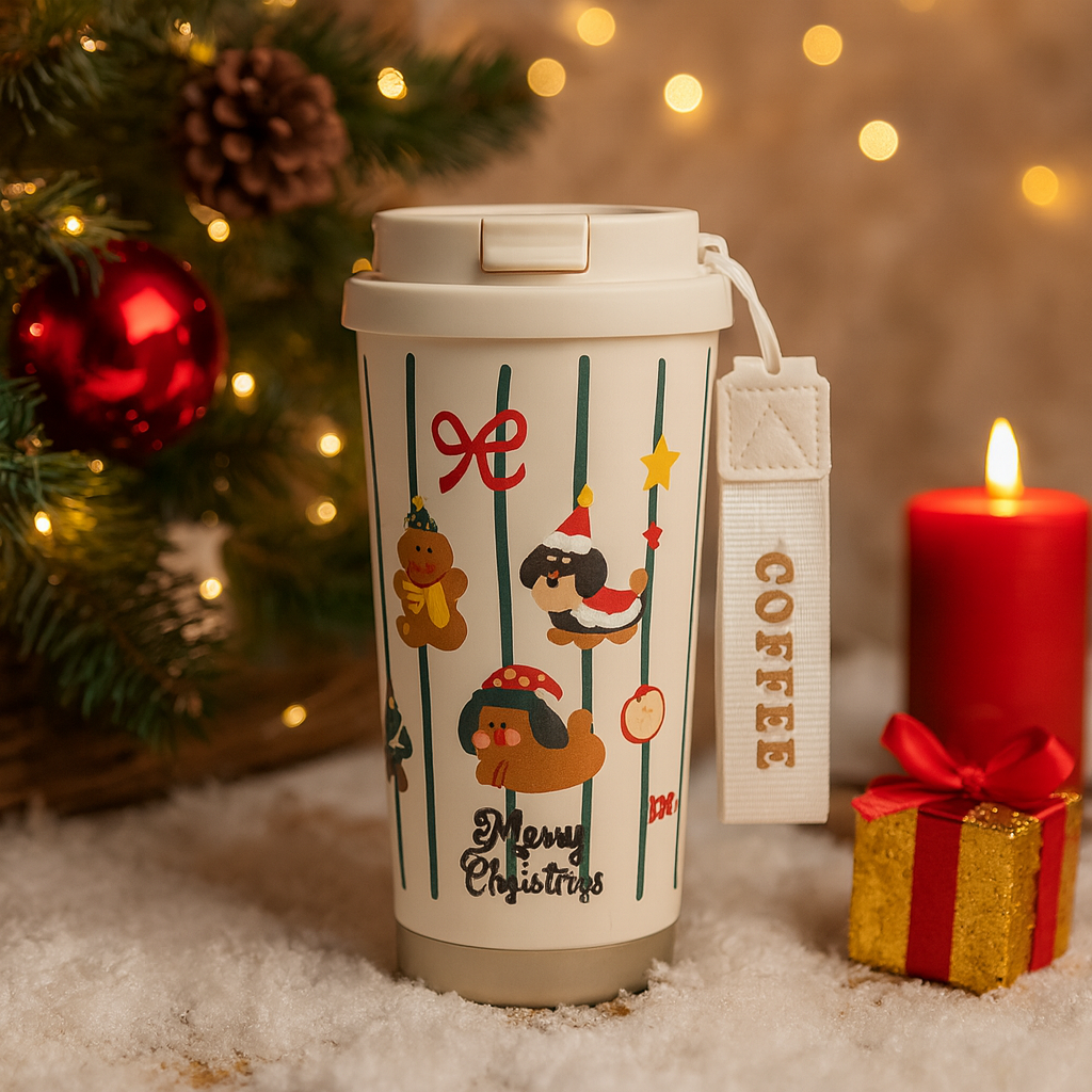 Термочаша с коледни мотиви  – 500 ml