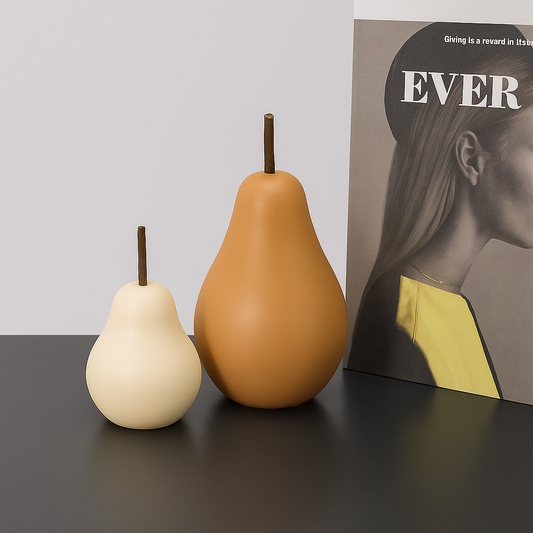 Керамична декоративна круша – натурална матова серия