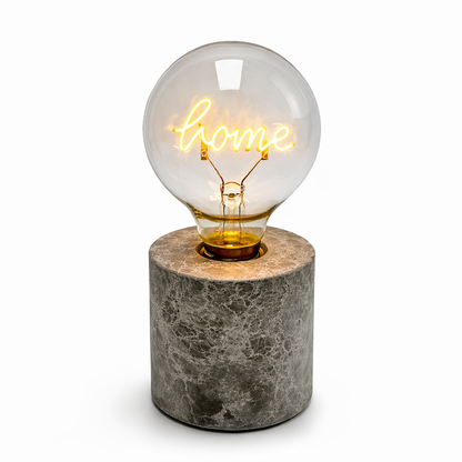 Декоративна LED лампа „Home“ с бетонна основа