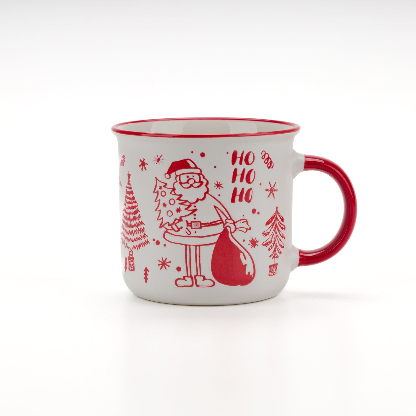 Коледна керамична чаша HO HO HO – 350 мл