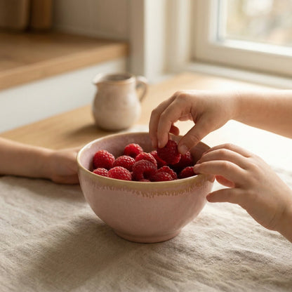 Комплект за уютна маса Pink Stoneware – 3 части